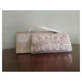 Sequined Clutch w/Removable Strap
