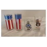 Detroit Lions, Tigers and USA Glasses