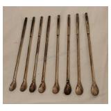 Vintage Sterling Silver Ice Tea Spoons- 8