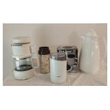 Krups 4 Cup Coffee Maker, Coffee Bean Grinder &