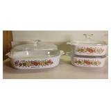 Vintage Corningware Spice of Life Casseroles *