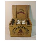 Stroh Signature Beer Wooden Crate with Glasses