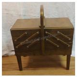 Vintage Strommen Bruk Accordion Style Sewing Box