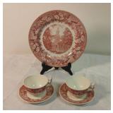 Wedgwood Plate, Tea Cup and Saucer Sets