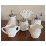 Collection of Milk Glass Table Wares