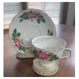 Colclough Rose Pattern Cup & Saucer