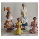 Collection of Dominican Lime Figurines *