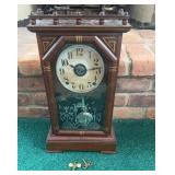 Antique Mantel Clock 19 inches tall