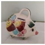 Piggy Bank w/Unknown Coins - Must Break to Open