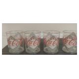 Coca Cola Plastic Low Ball Tumblers