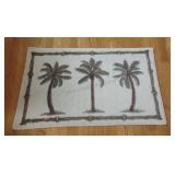 Small Decorative Palm Tree Rug