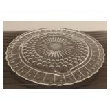 Federal Glass Footed Serving Plate