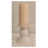 Longaberger Pottery Pilar Candle Holder with