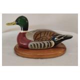 Hand Painted Wooden Mallard Duck Decoy