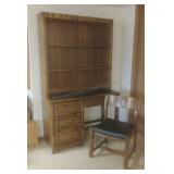 2 Piece Bookshelf Desk w/Chair