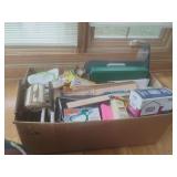 Box of Assorted Office Supplies