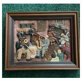 Numbered Signed 3D Framed Art Jazz 10.5x13