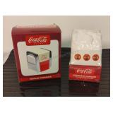 Coca Cola Napkin Dispenser and Napkins