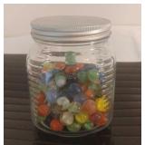Jar of Vintage Marbles
