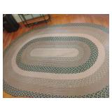 Large Area Braided Oval Rug 9ftx75