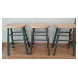 Trio of Backless Bar/Counter Stools