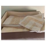 Box of Assorted Linens - Table Cloths and Napkins
