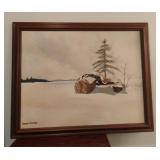 Framed David Grose Nature Painting