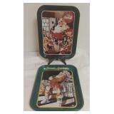Coca Cola Santa Trays