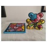 Romero Britto Bear and Trivet