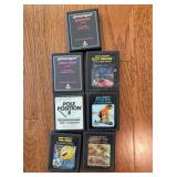 Lot of 7 vintage Atari games