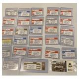 Detroit tigers lot of 28 ticket stubs and pin
