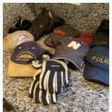 Vintage trucker hat lot of 7. with 2 pairs of