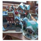 Christmas village lot of 3 with power adapters
