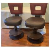 Pair of Bar Stools on wheels (Not Perfect)