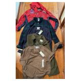 Lot of 5 menï¿½s size medium jackets flannel shirts