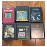 Lot of 6 vintage Atari games