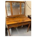 Antique vanity/dressing table with mirror.