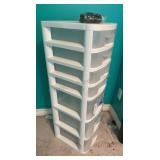 7 Drawer Wheeled Tower 15.5"L x 13" W x 42.75" H
