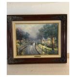 THOMAS KINKADE 21.5" x 17.5"  HOMETOWN MEMORIES