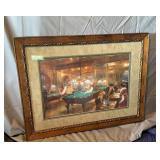Framed Print POOL HALL 39.5" x 30"