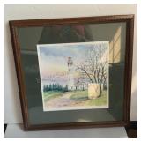 Framed Print 17-1/2" Square  Presque Isle by Joe