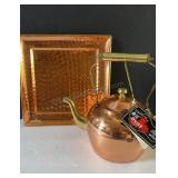 Solid Copper Hand Crafted 11" Tray