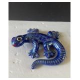 Ceramic Painted Salamander 9"