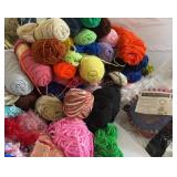 Yarn Large Lot of Knitting yarn and 2 Knifty