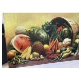Garden Vegetables Poster Mounted to Board 36" x