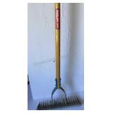 Thatch Rake True Temper, Long Wood Handle