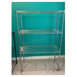 4 Shelf Chrome Finish Wire Rack 14" D x 46" W x