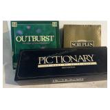 PICTIONARY FIRST EDITION Missing 1 box of cards,