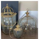 Entryway Light Fixtures Metal and Glass , 13" x