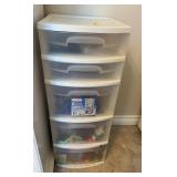 5 Drawer Storage STERILITE with Contents